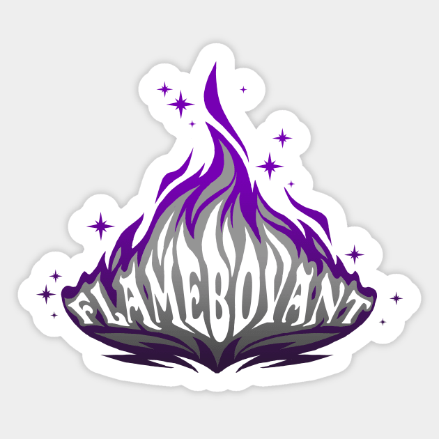 Flameboyant (Asexual) Sticker by eranfowler